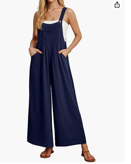 Casual Loose Jumpsuit With Pockets