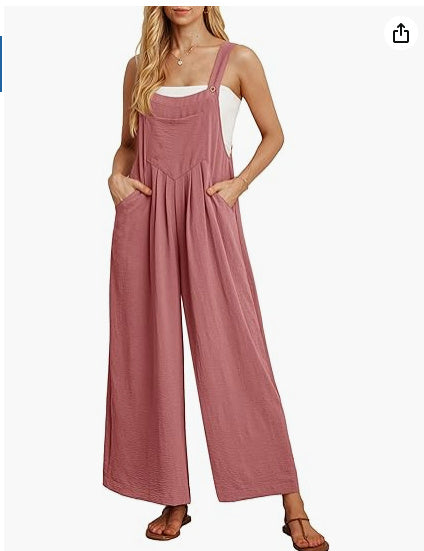 Casual Loose Jumpsuit With Pockets