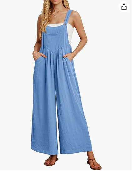 Casual Loose Jumpsuit With Pockets