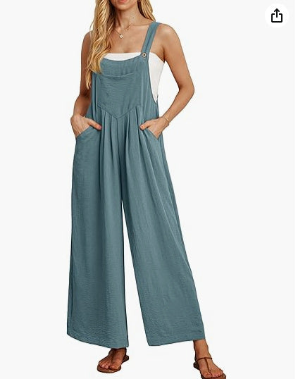 Casual Loose Jumpsuit With Pockets